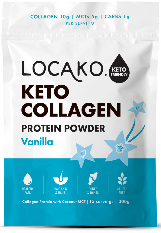 Keto Collagen Vanilla Protein Powder 300g - BBE Feb ’23 and Mar ’23