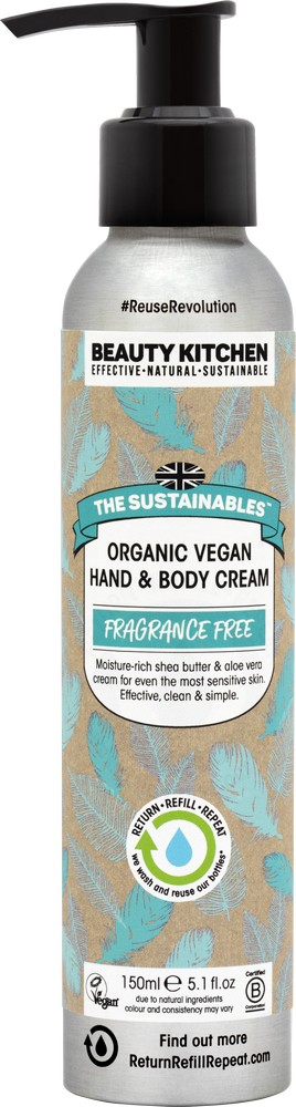 Fragrance Free Organic Vegan Hand & Body Lotion 150ml