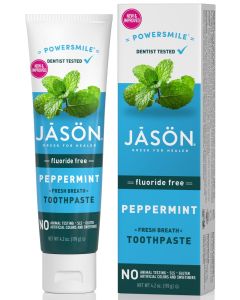 Powersmile Pappermint Fresh Breath Toothpaste Fluoride Free - 119g