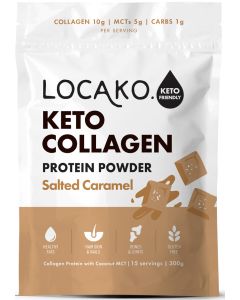 Keto Collagen Salted Caramel Protein Powder 300g - BBE Feb '23 and Mar '23